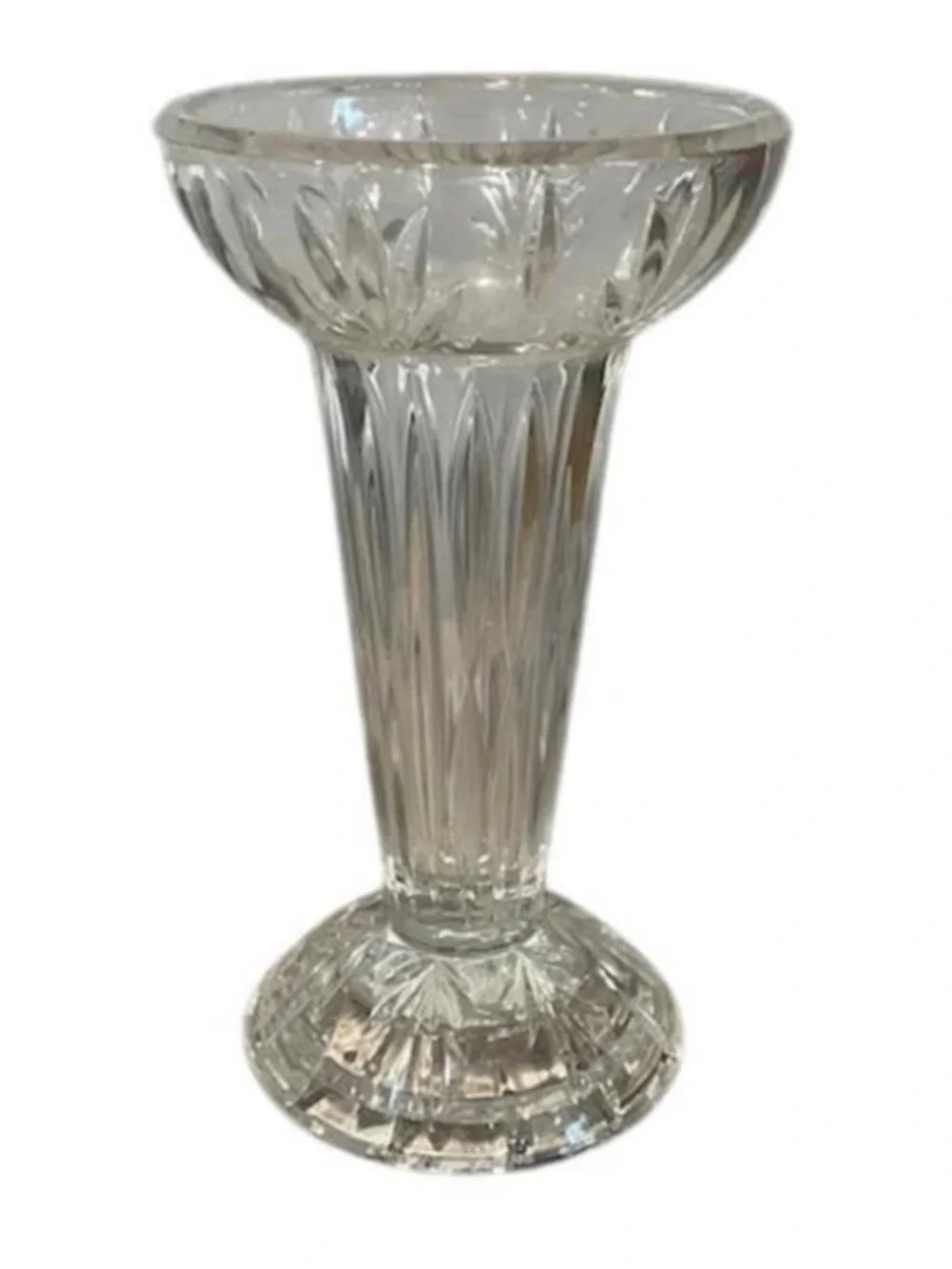 Vintage Princess House Highlights Crystal Vase 781 Pillar Candle Holder Germany